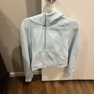 Lululemon Baby Blue Scuba 1/2 Zip